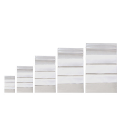 Sacchetti Zip scrivibili e richiudibili